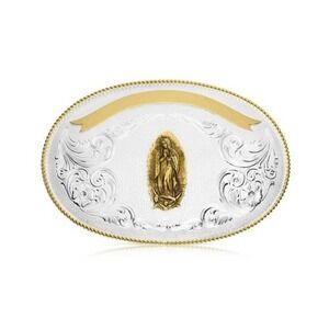Montana Silversmiths Lady Of Guadalupe X-LARGE Belt Buckle Retail $220 -‎ New!